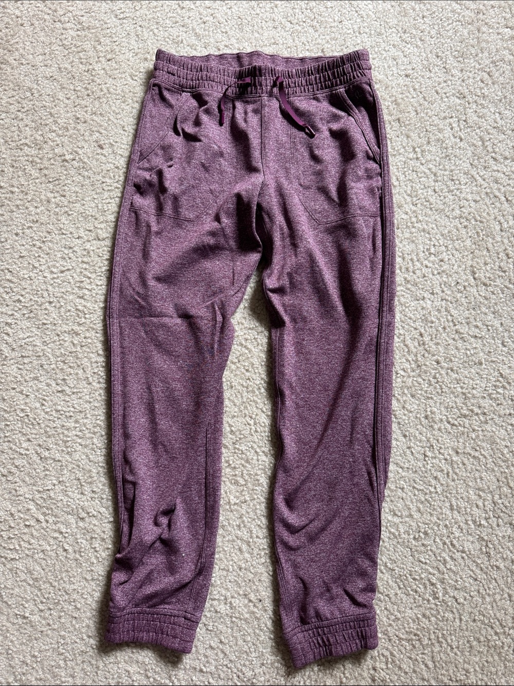 Plum Drawstring Jogger Pants